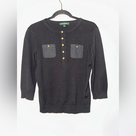 LAUREN Ralph Lauren Women’s Cotton Blouse Size Small - Picture 1 of 7